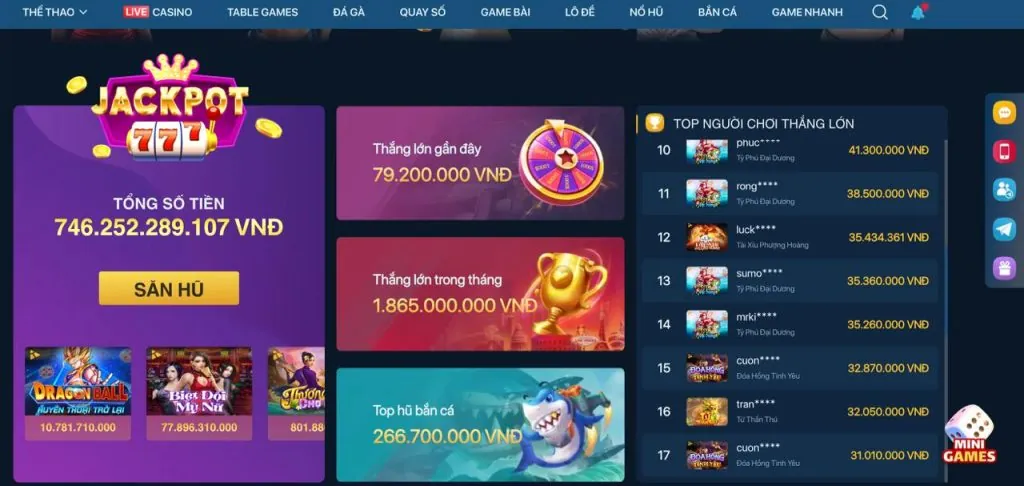 Khuyến mãi nạp lại hàng ngày 7ball 7balls.co